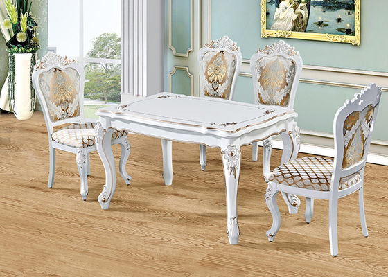 Bàn ăn tối giản bằng gỗ rắn sang trọng Châu Âu