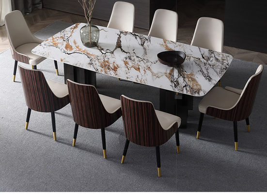 Thời trang sạch sẽ dễ dàng Bàn ăn bằng đá cẩm thạch sang trọng