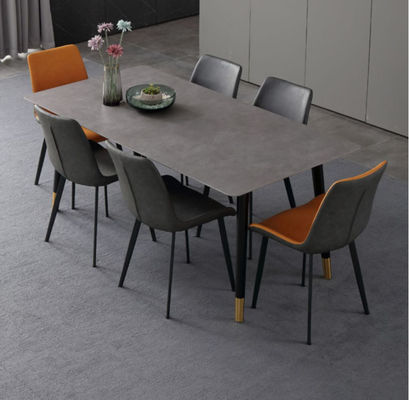 130cmx80cmx77cm Bàn ăn bằng đá cẩm thạch sang trọng, Thiết kế bàn ăn với mặt trên bằng đá cẩm thạch