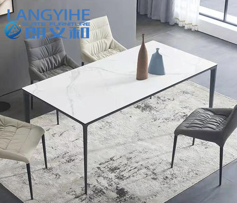 Rock Slab Home Bàn ăn bằng đá cẩm thạch tối giản 130x70cm