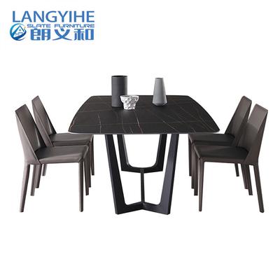 Chân 304SS Bàn ăn nhà bếp hình chữ nhật Dali nhân tạo