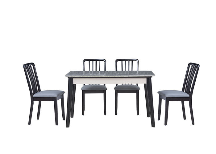 Bàn ăn kiểu Bắc Âu bằng đá granit đơn giản