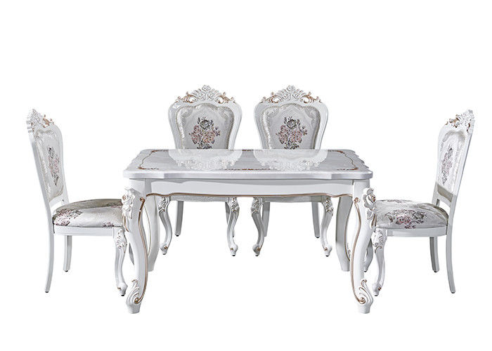 Bàn ăn hàng đầu bằng đá cẩm thạch trắng 80cmx130cmx75cm