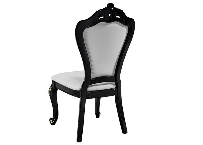 Ghế nhà hàng bằng da trắng bền và chắc chắn