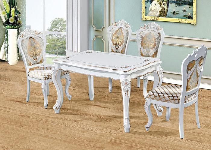 Bàn ăn tối giản bằng gỗ rắn sang trọng Châu Âu