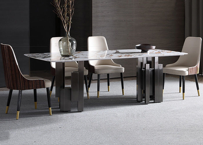 Thời trang sạch sẽ dễ dàng Bàn ăn bằng đá cẩm thạch sang trọng