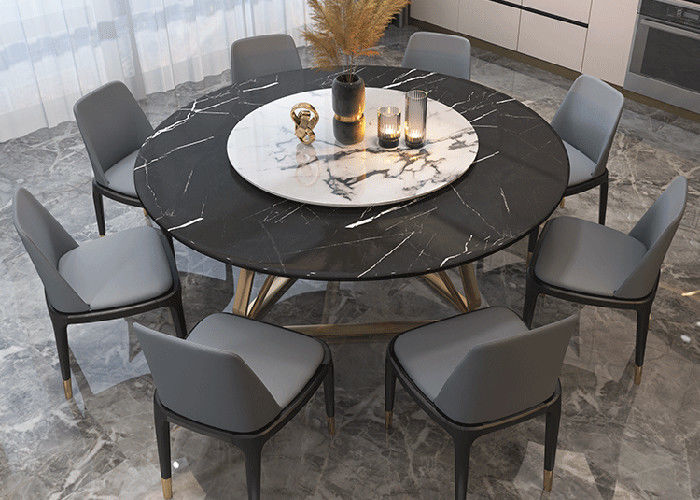 ISO14001 Rock Slab Family Bàn ăn bền chắc