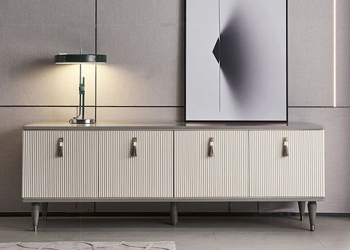 Thiết bị TV Marbled Thời trang và Bàn cà phê Phù hợp