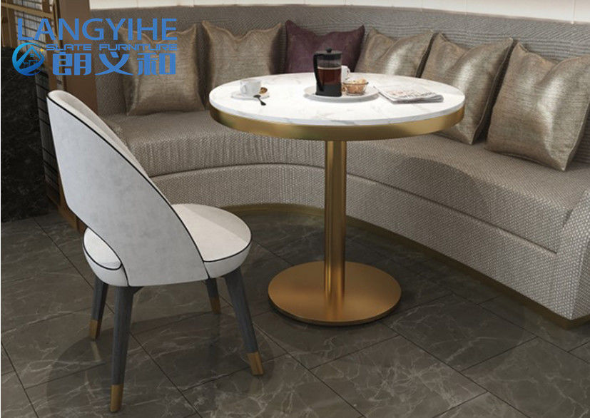 Bàn ăn Nhân tạo 31 inch Bàn tròn bằng đá cẩm thạch Odm