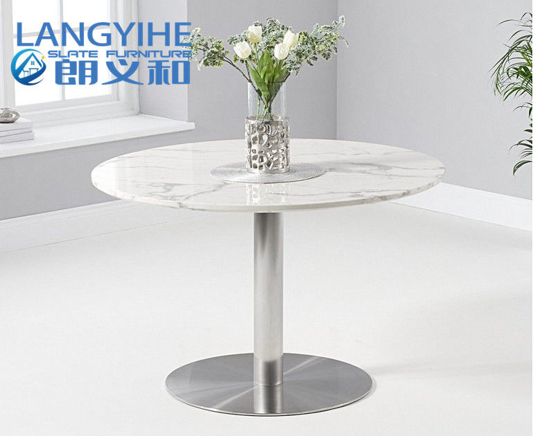Ghế bọc nệm Bàn ăn bằng đá cẩm thạch hình tròn 120cm