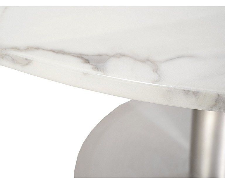 Ghế bọc nệm Bàn ăn bằng đá cẩm thạch hình tròn 120cm