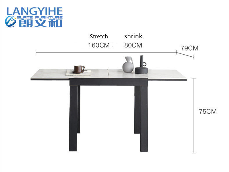 Bàn ăn tối giản hiện đại có thể thu vào hình vuông Odm