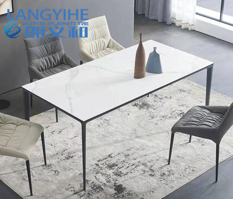 Rock Slab Home Bàn ăn bằng đá cẩm thạch tối giản 130x70cm