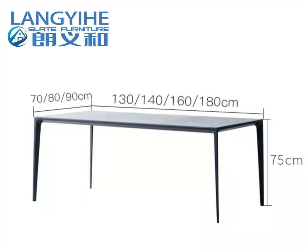 Rock Slab Home Bàn ăn bằng đá cẩm thạch tối giản 130x70cm