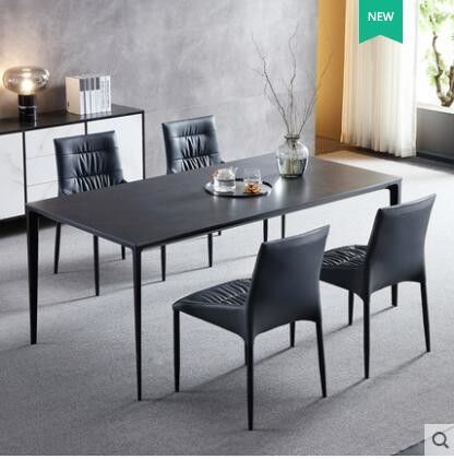 Ánh sáng Bắc Âu Bàn ăn bằng đá cẩm thạch tối giản sang trọng chống trầy xước